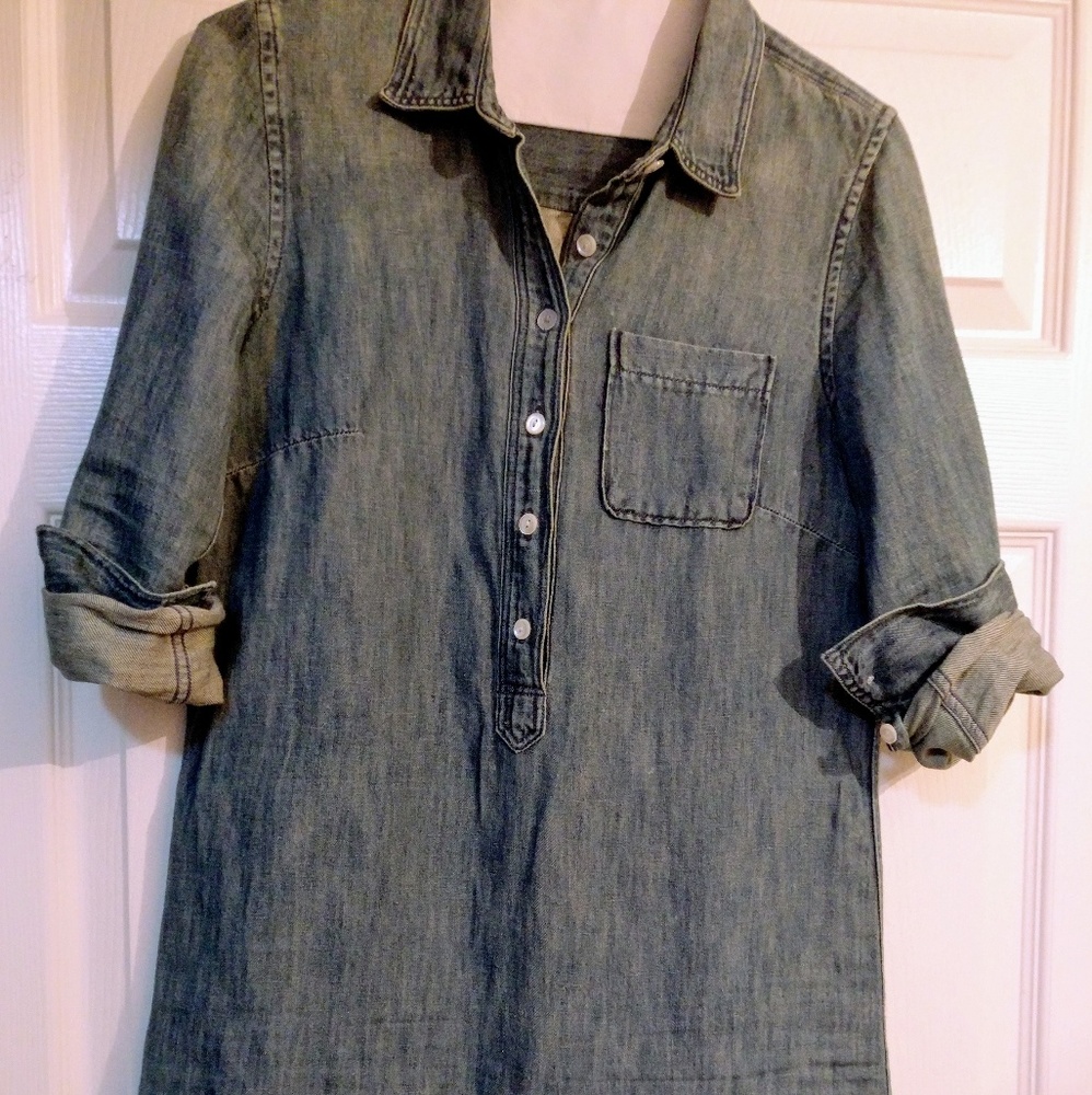 JCrew Chambray shirt dress